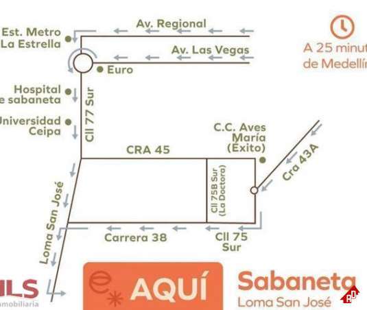 Apartamento para Venta en Loma de San Jose. Municipio Sabaneta - $432.000.000 - 235804